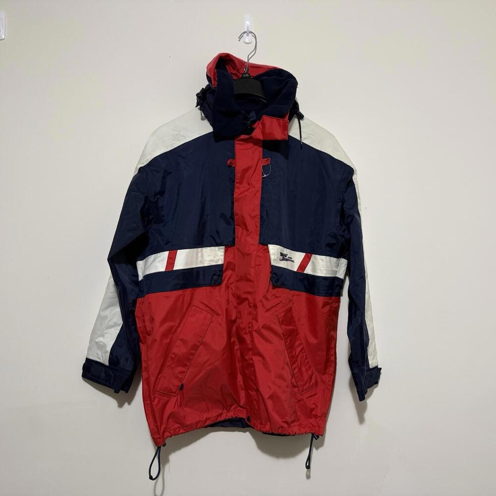 Vintage Yamaha Marine Hooded Windbreaker Jacket Size M Men’s